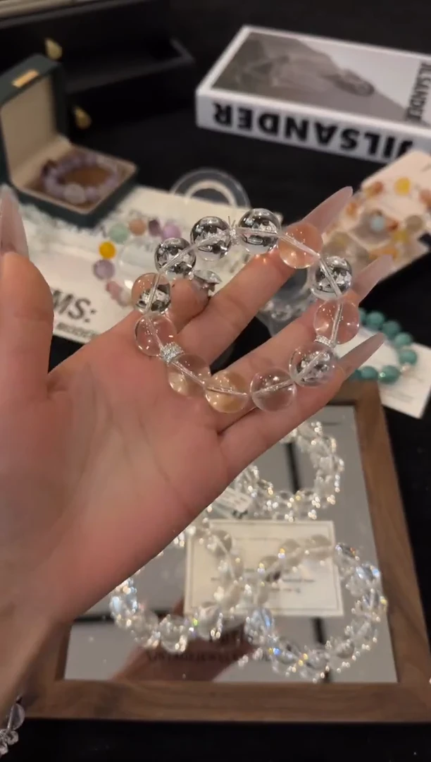 合金手链水晶白水晶x3486