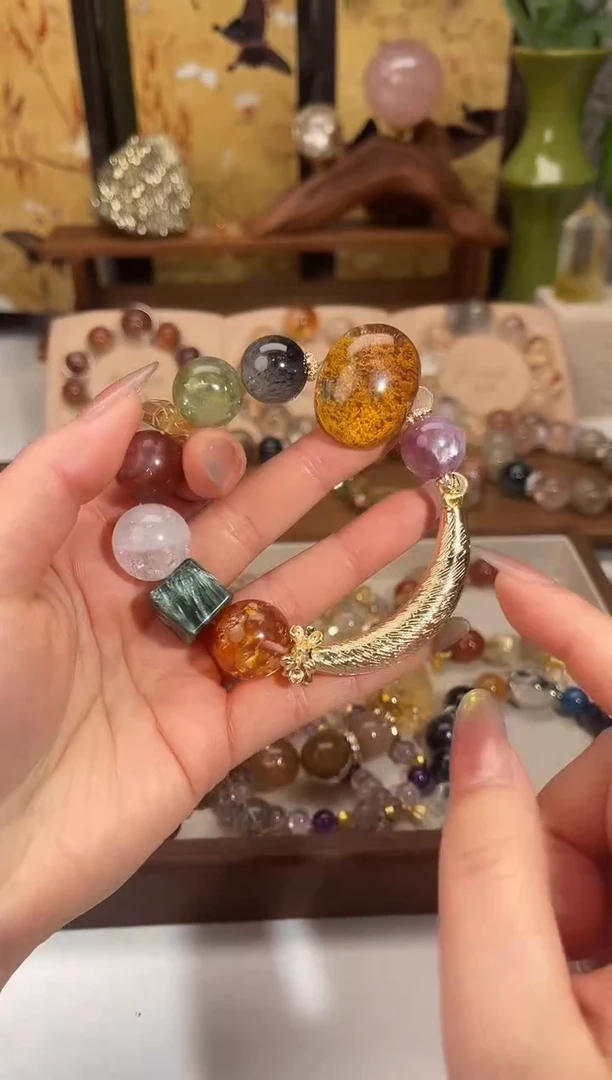 水晶摆件未镶嵌原创diy设计