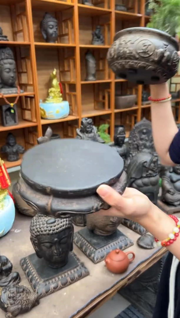 陶土【火山泥】金箍坛底座