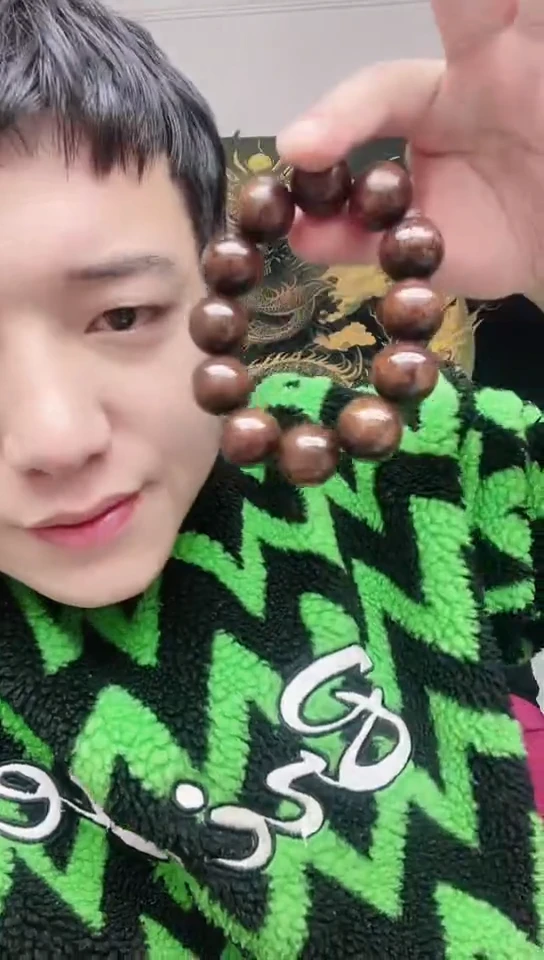 【闪购商品】大果紫檀（缅甸花梨）026香榧木质手串工艺品