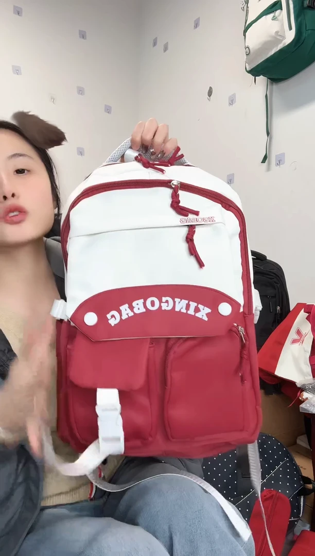 牛皮（革）学生双肩包