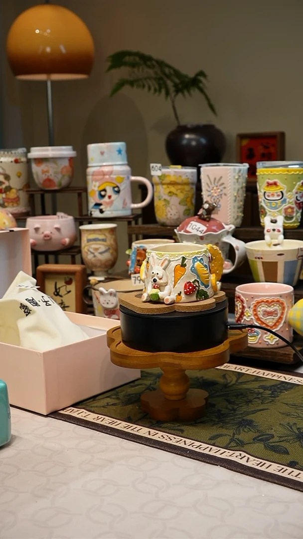 瓷【不带盒子】415高温釉下彩