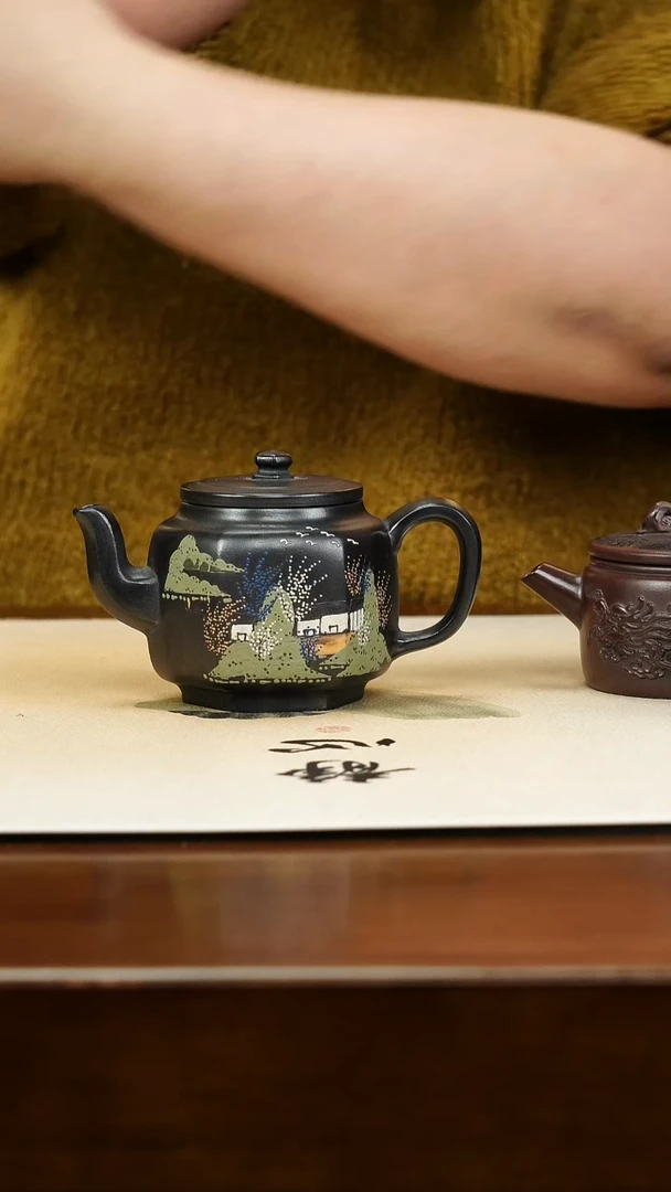 茶壶紫砂宜兴原矿紫砂孤品