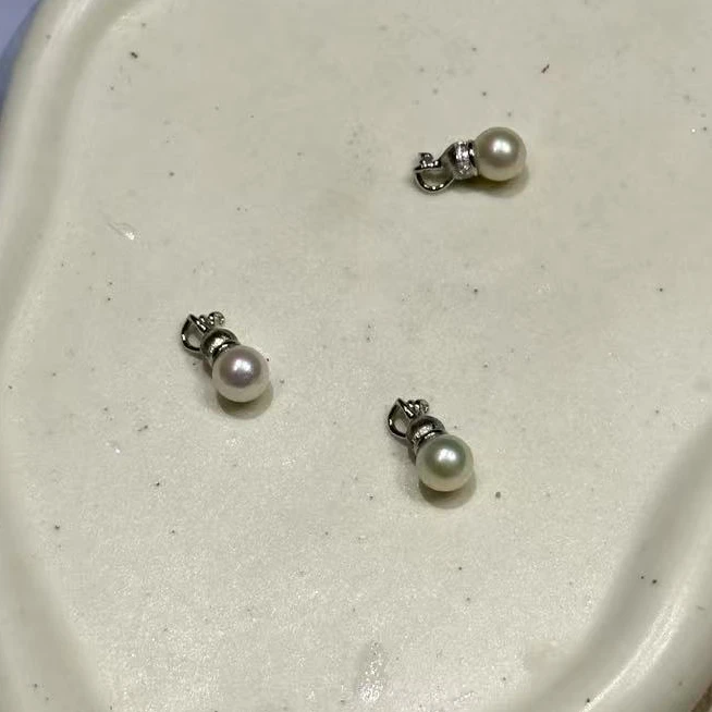 【B328】7-8mm海水珍珠ak小葫芦吊坠(多样性发一）