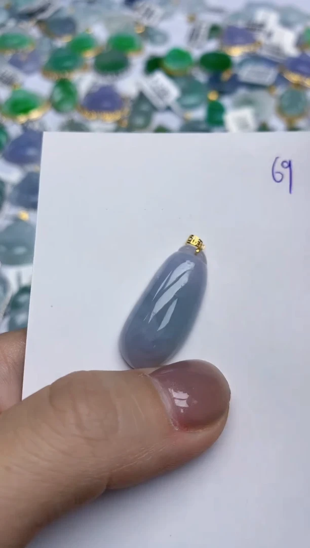 【闪购商品】翡翠颈饰18K金镶嵌天然翡翠A货