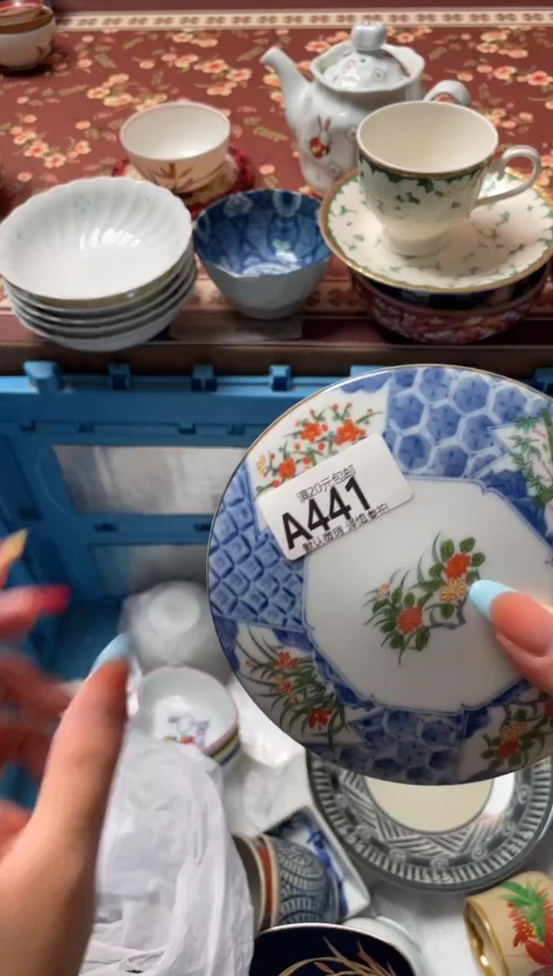 瓷片好**连瓷器瓷器A441