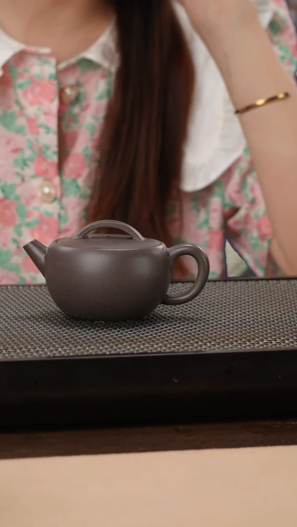 茶壶紫砂老天青精工一片瓦150cc