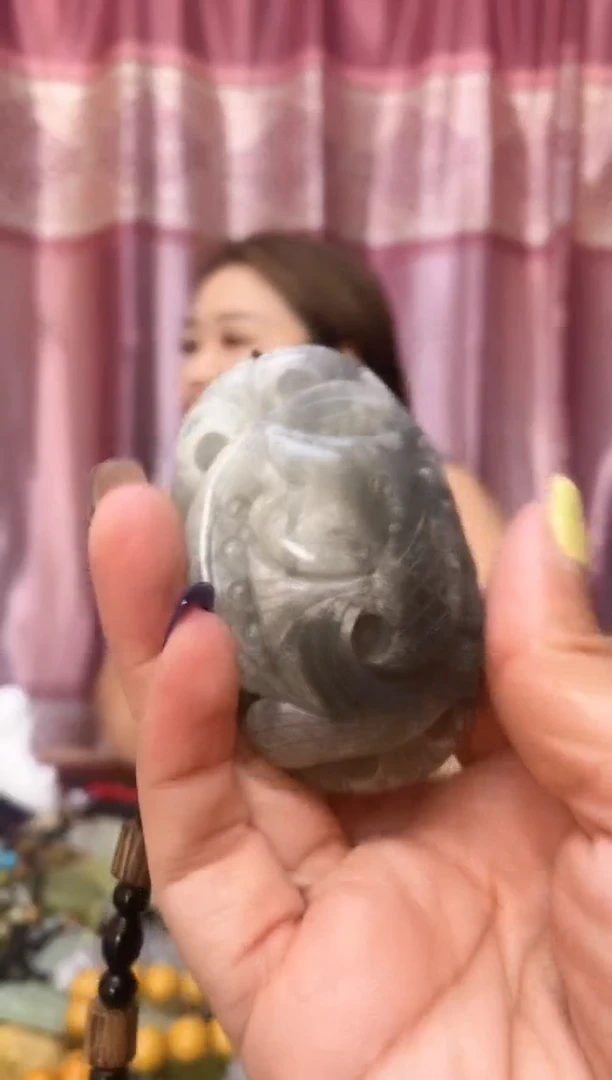 未镶嵌岫玉手把