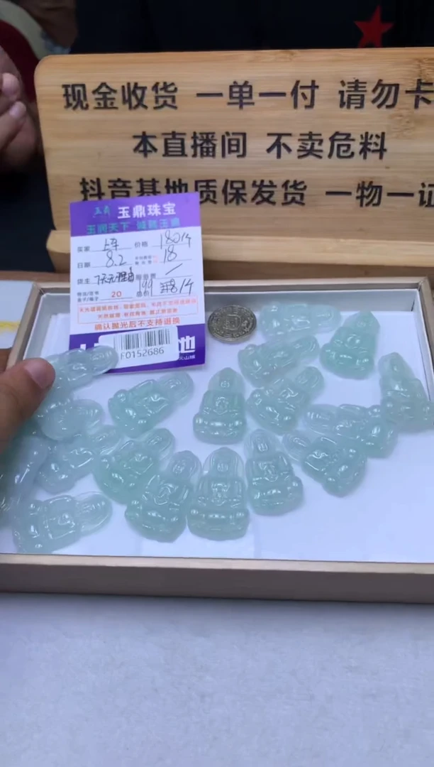 翡翠未镶嵌吊坠(不含链)多样性发其一-F0152686