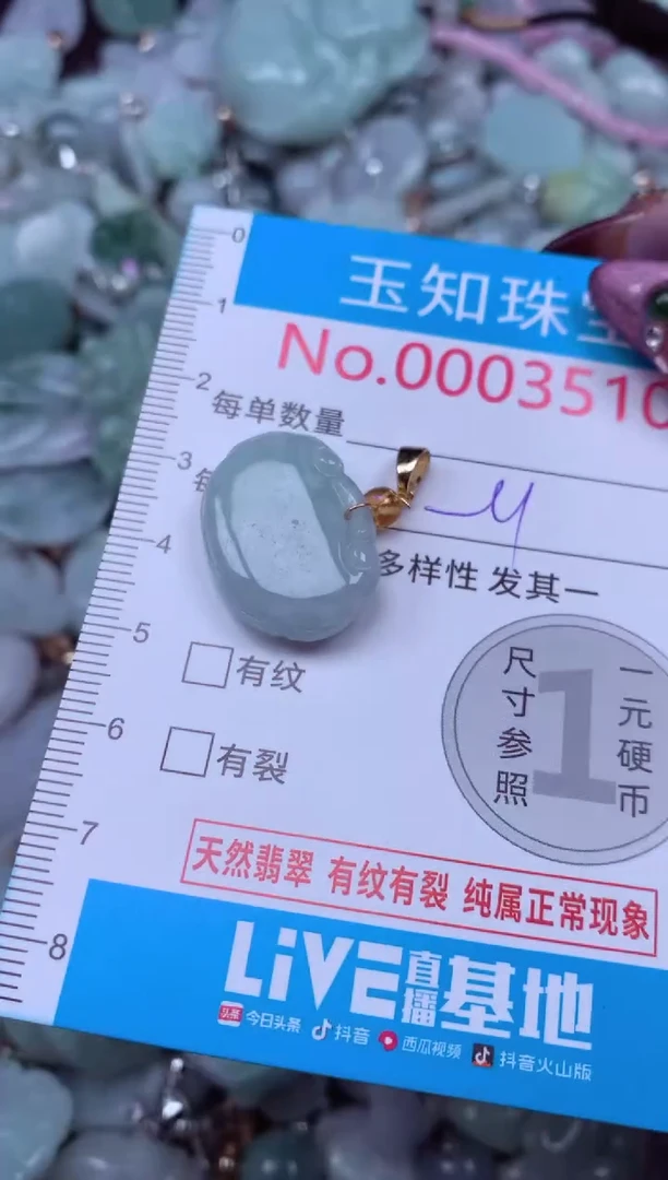 吊坠(不含链)未镶嵌翡翠3510