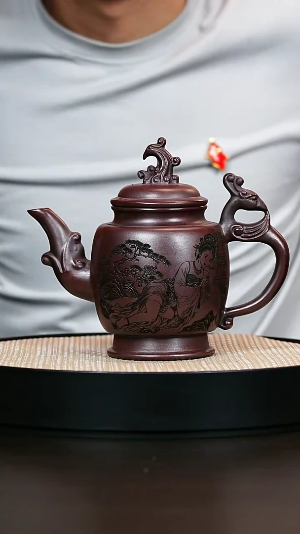 茶壶紫砂凤明宫灯 500cc