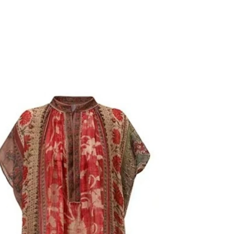 【瑰丽裙】波西米亚印花连衣裙女复古海边度假风裙子.Y6255