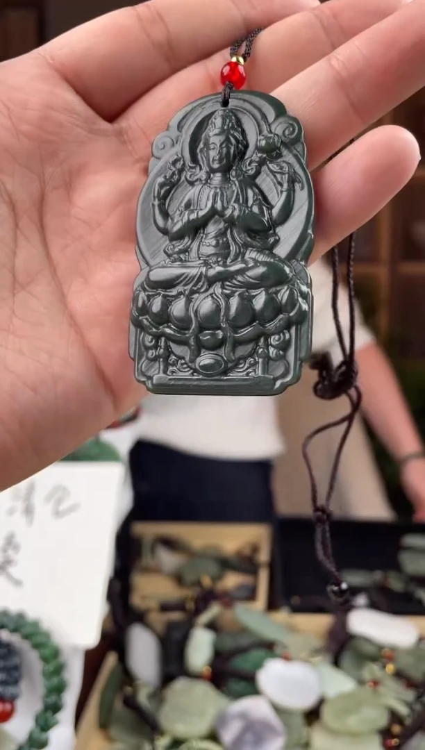 颈饰未镶嵌和田玉拍一发一，多样性发货