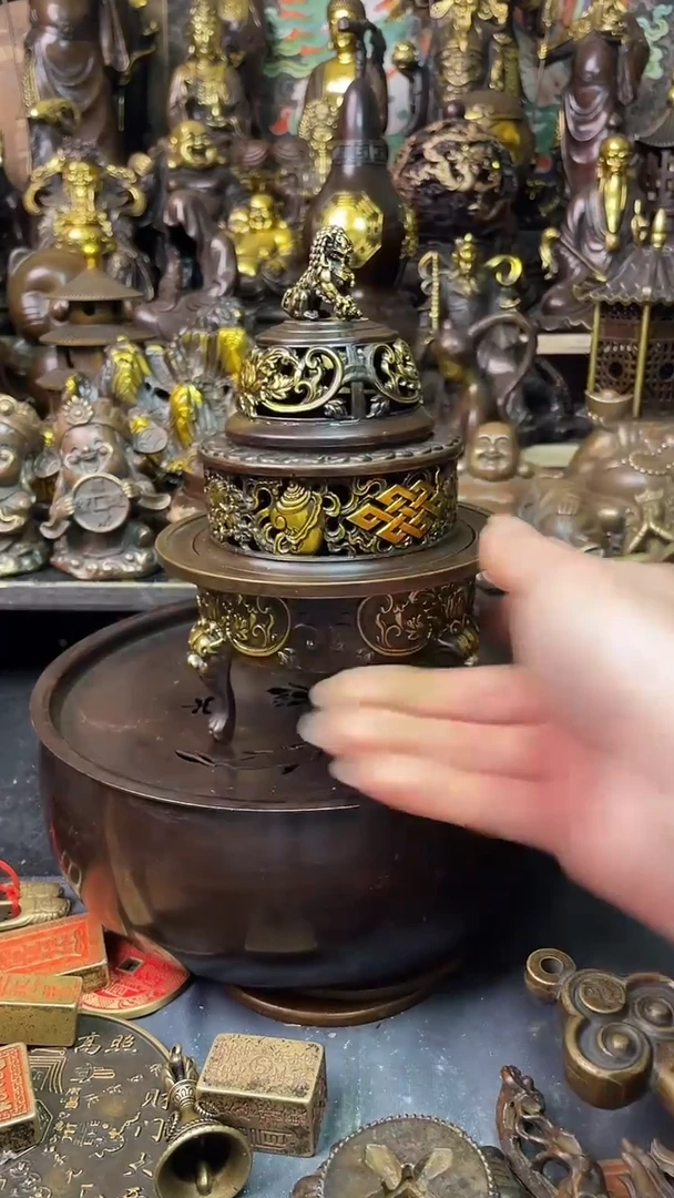 文玩铜器摆件8866