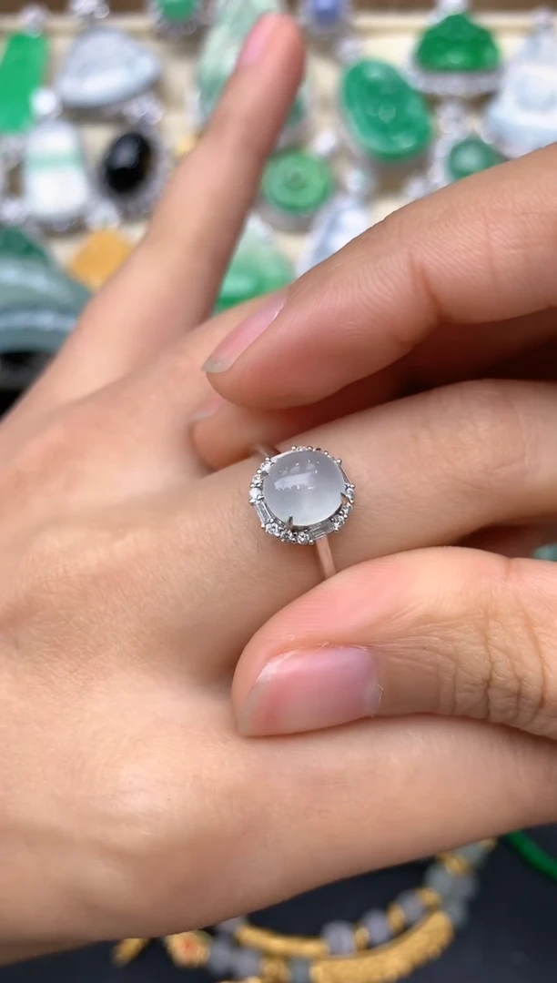 【闪购商品】翡翠戒指18K金镶嵌211-中国好珍宝