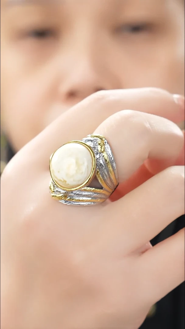 琥珀吊坠(不含链)未镶嵌特色蜜蜡戒指