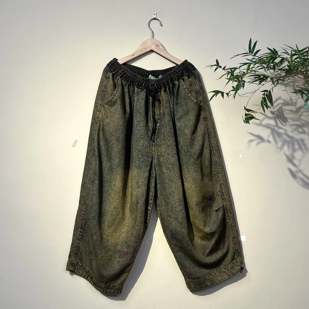 夏季薄款牛仔8分老爹裤629nz03