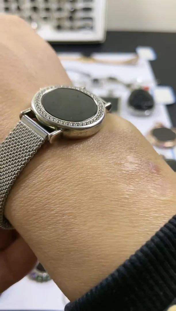 银S925镶嵌手链翡翠手表款