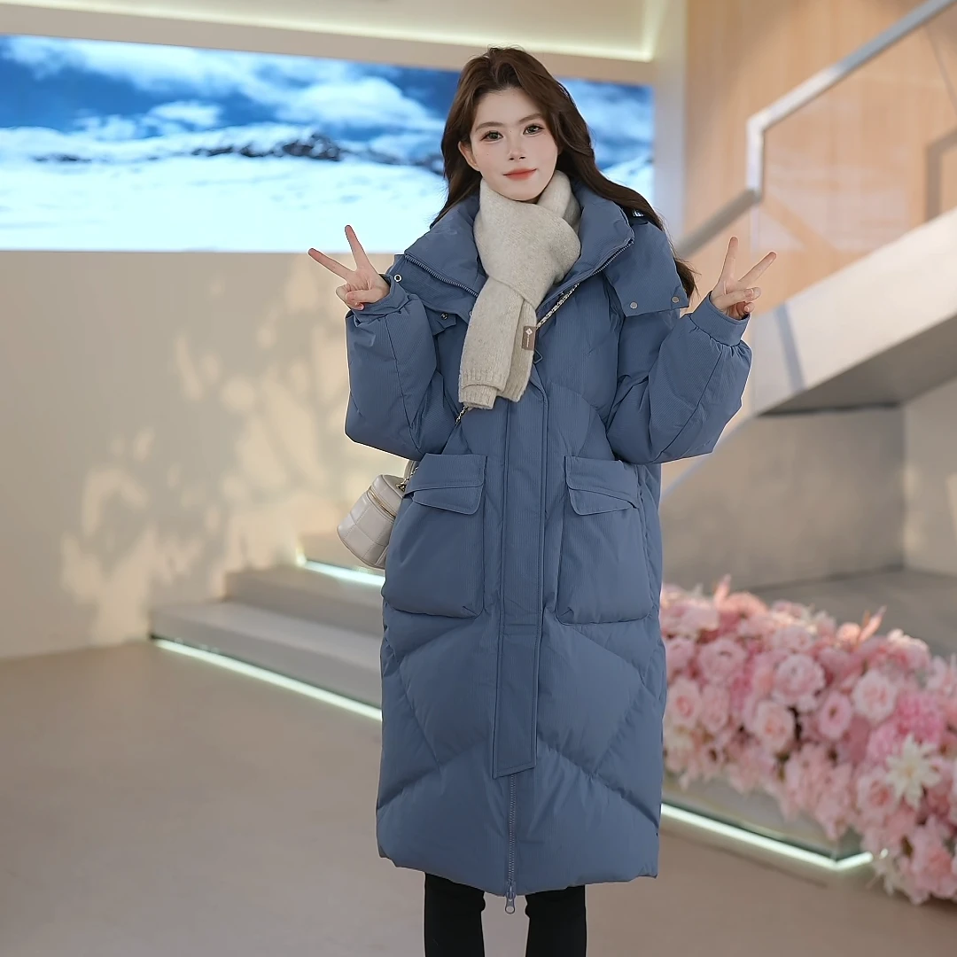 【商城同款新品】雪中飞女款韩版时尚中长款保暖羽绒服GQX30143170F