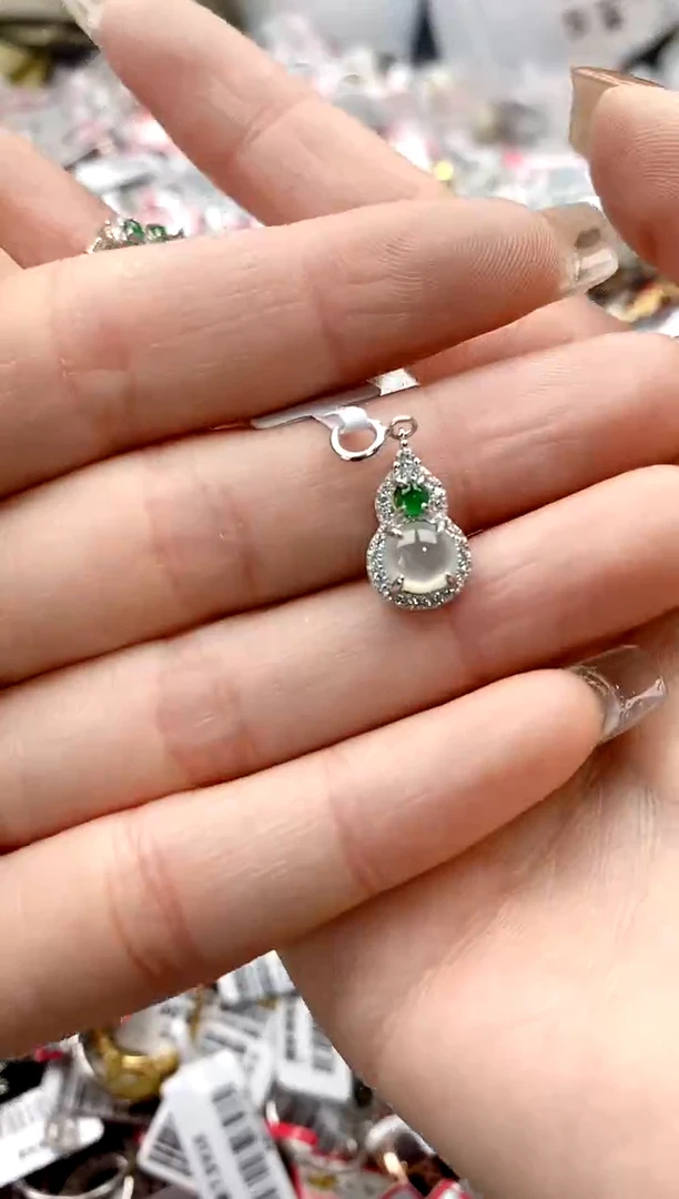 【闪购商品】翡翠戒指银S925镶嵌7777777777    7