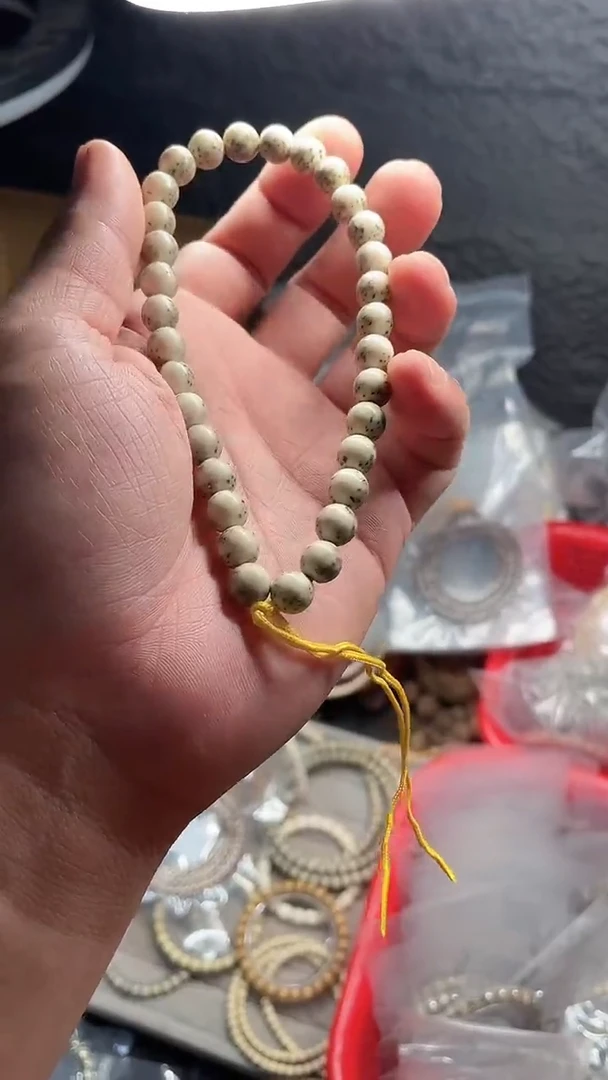 星月菩提手串海南星月菩提《A006》8X8圆珠手持