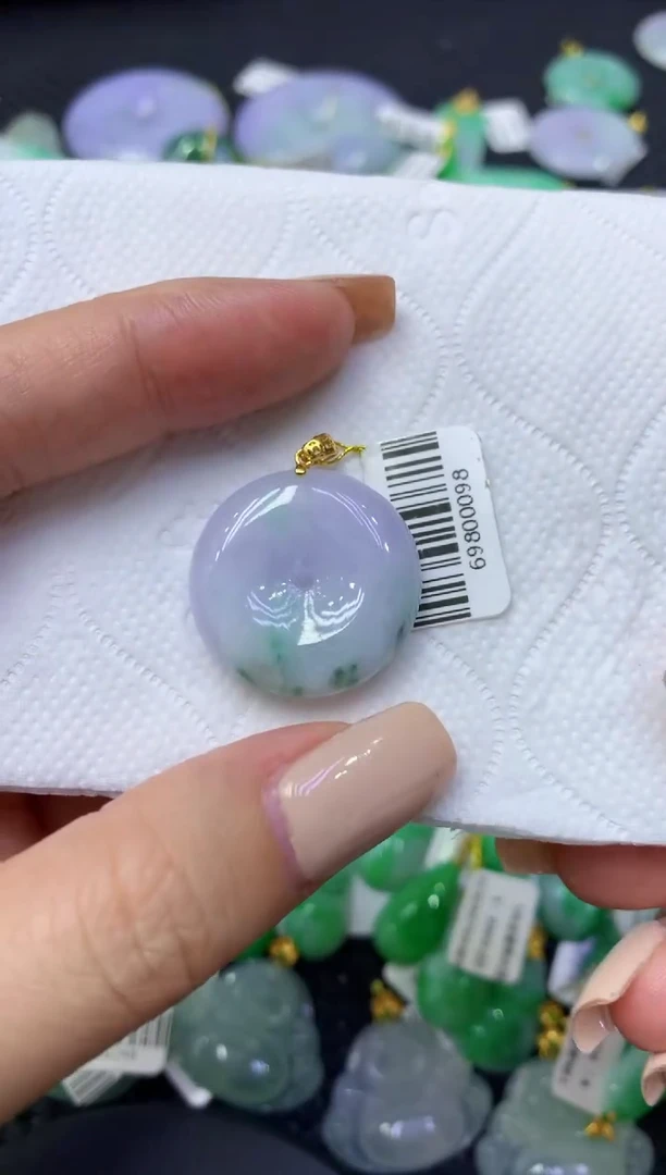 颈饰未镶嵌翡翠天然缅甸翡翠A货