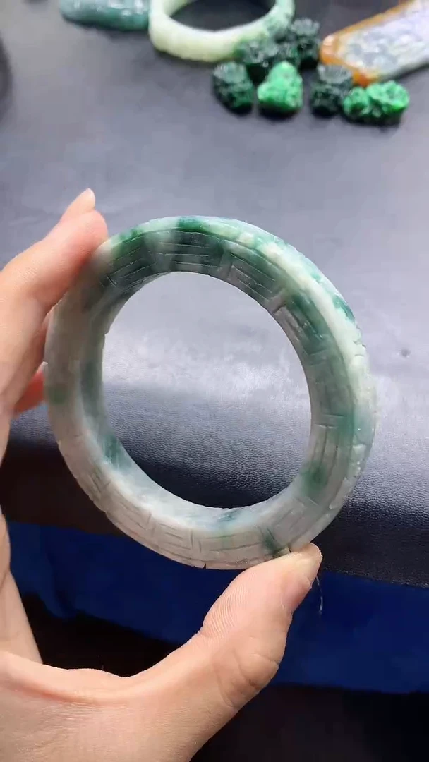 未镶嵌定制翡翠天然缅甸a货翡翠54.9圈口