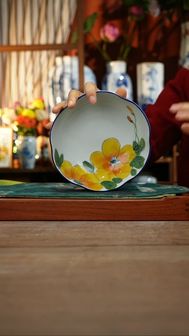 【简家甄选】景德镇设计师釉下手绘陶瓷