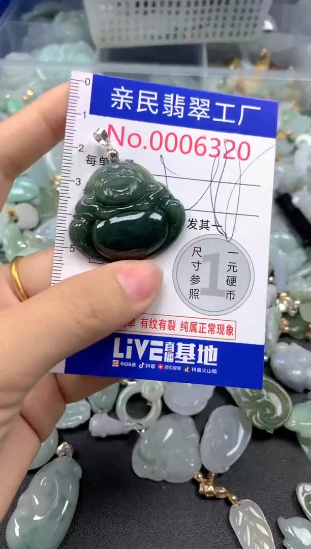 吊坠(不含链)未镶嵌翡翠6320