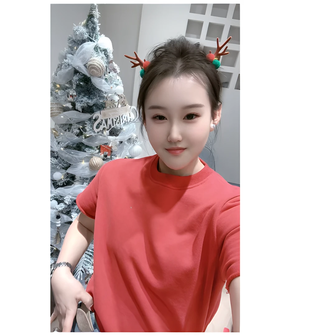 2025新款纯色红圆领短袖百搭时尚T恤