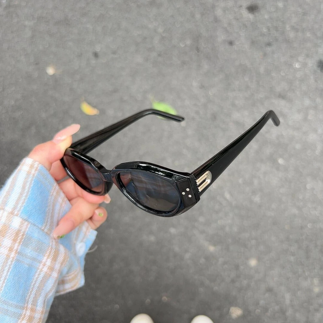 gm墨镜女高级感美式复古猫眼dada方圆脸偏光防紫外线偏光太阳镜男