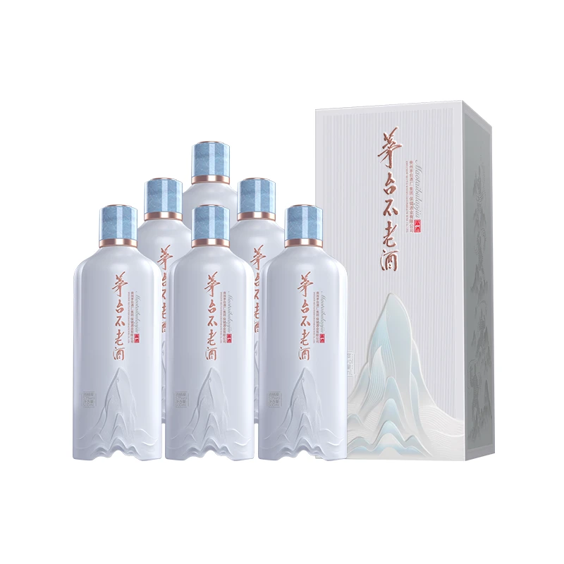 茅台不老酒 酱香型白酒高端商务宴请500ml*6瓶整箱装53%Vol