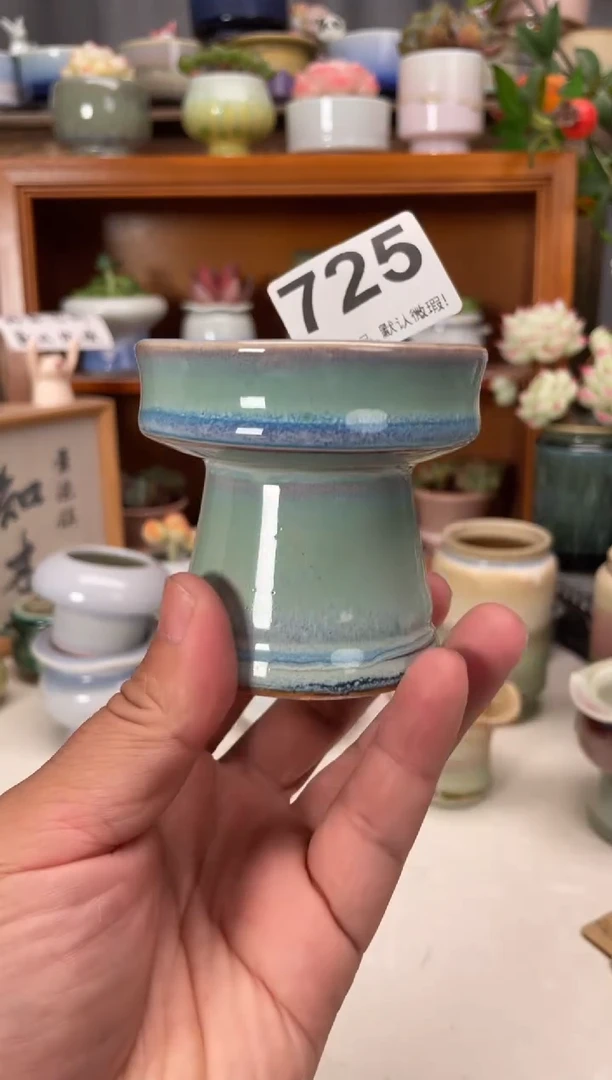 瓷片725知木花盆小芳