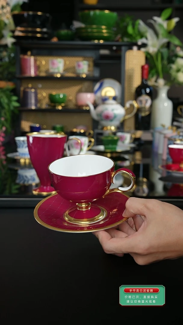 霞光紫咖啡杯二等品完美慎拍