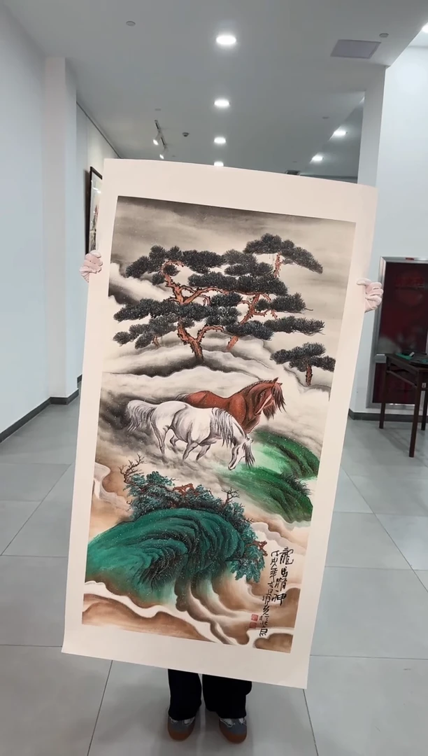 国画85送书众合郝凤先老师作品