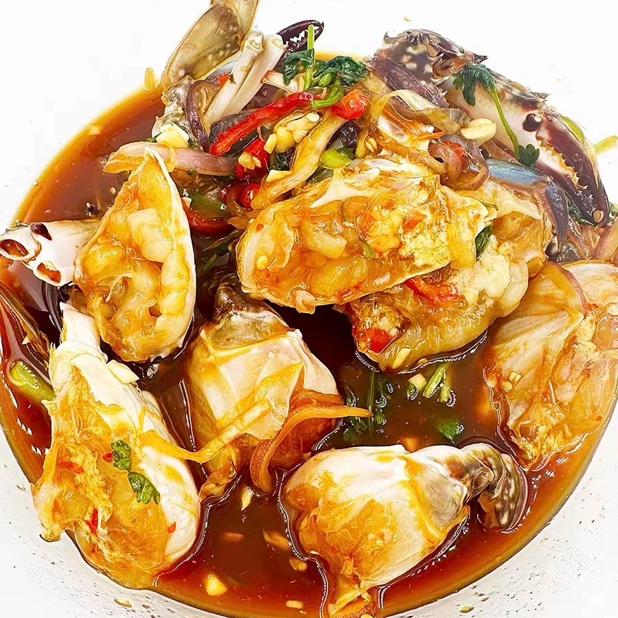 【一霏】新鲜生腌麻辣蟹750g/桶 到手3桶 生呛麻辣梭子蟹块