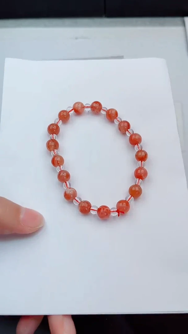 未镶嵌手串玛瑙/玉髓岚钻微色差T