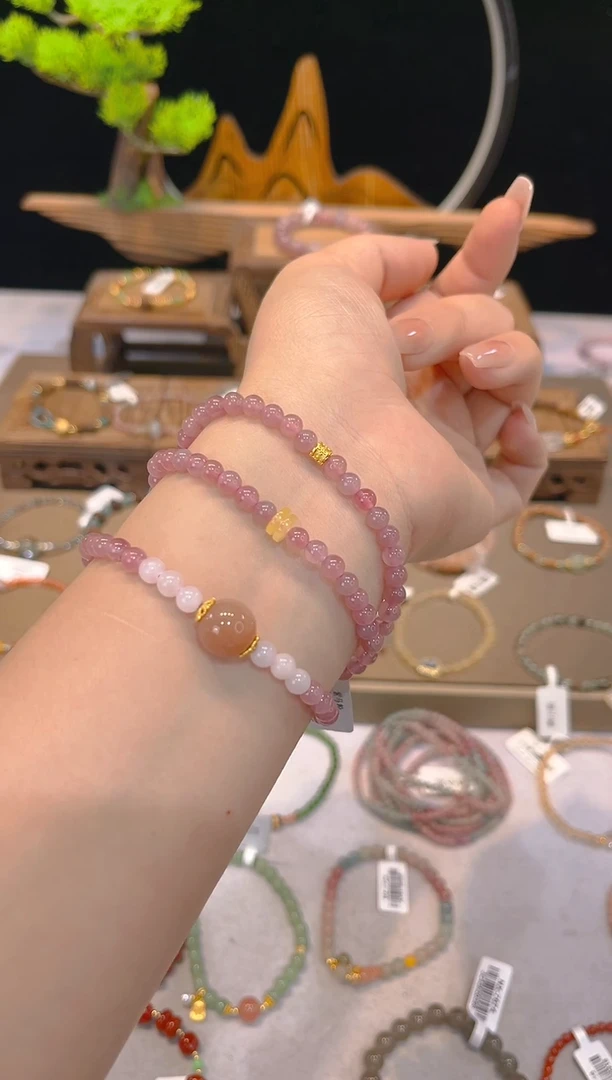 未镶嵌手串水晶