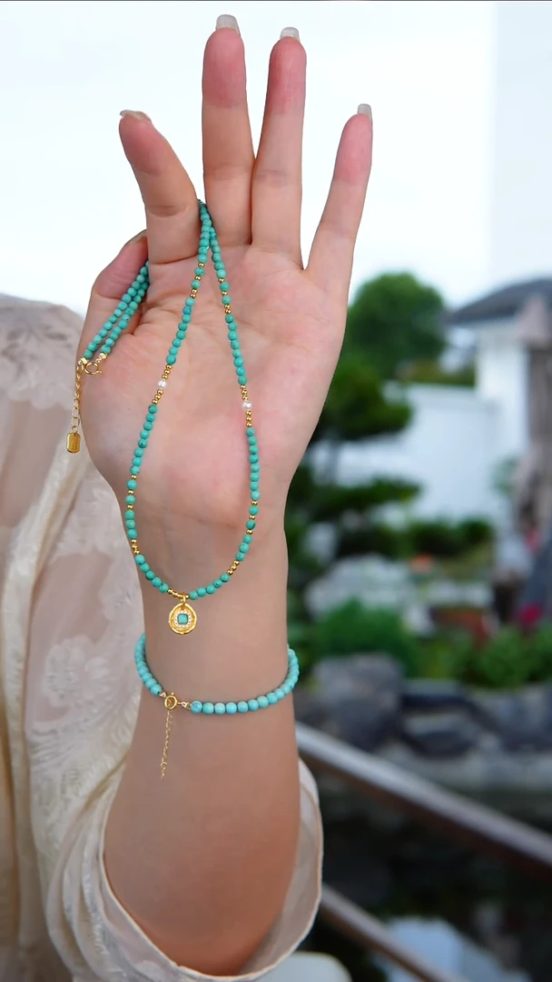 未镶嵌绿松石项链多样性发货一件