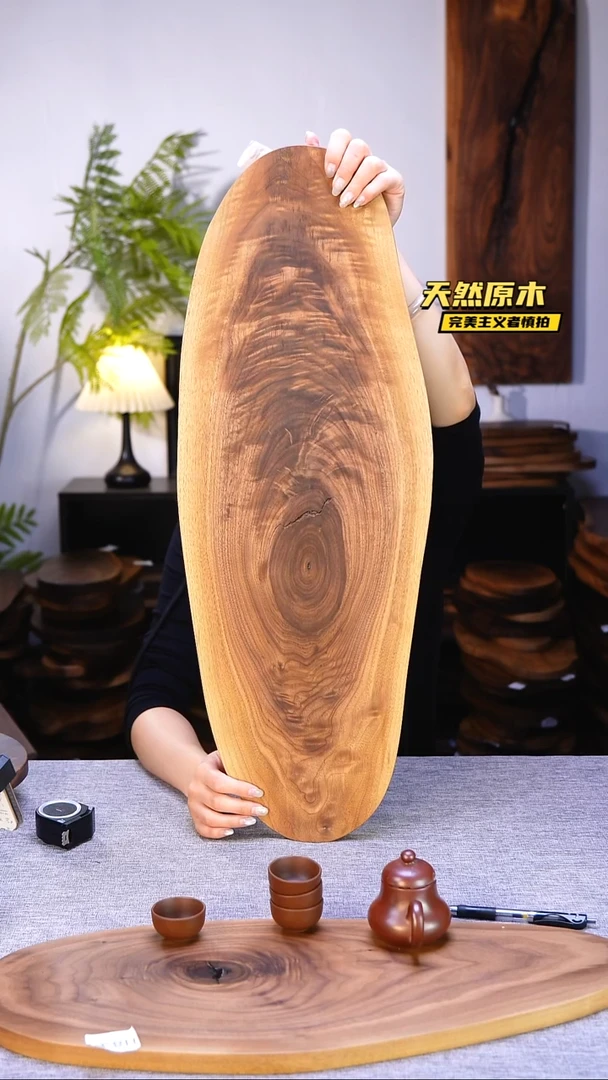 木北美黑胡桃原木.干裂疤结不属于商品质量问题完美主义者慎拍
