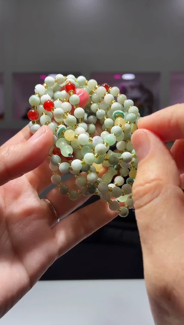 未镶嵌手串翡翠天然翡翠-1多样性发其一