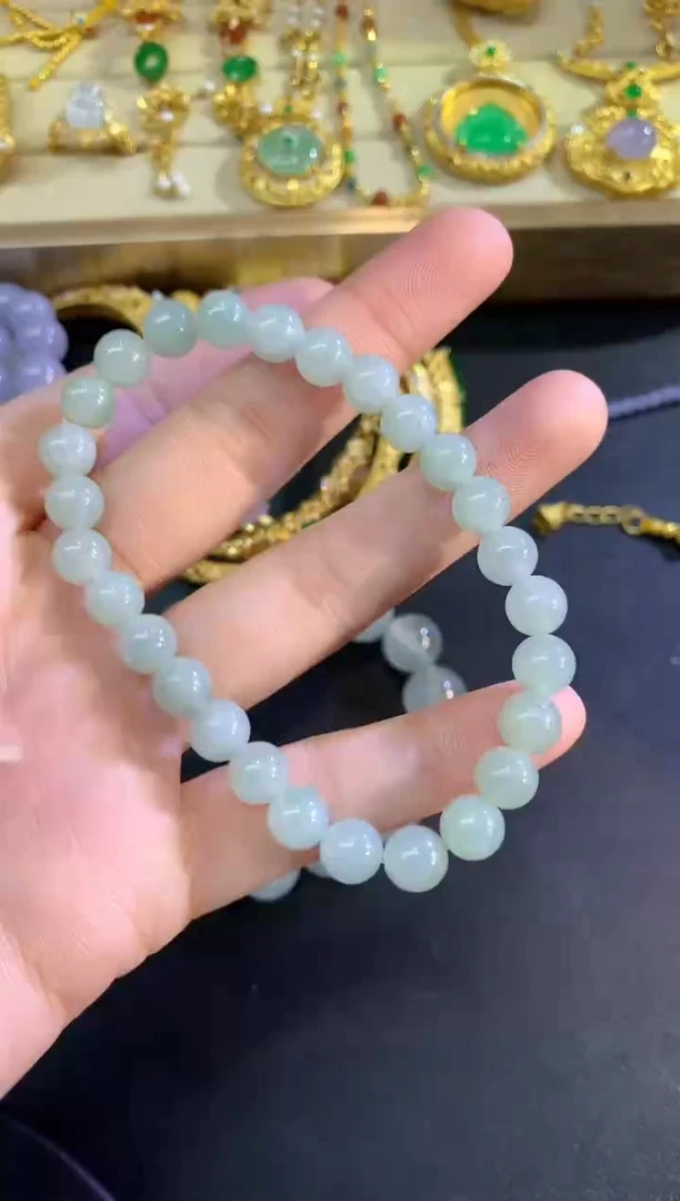 未镶嵌手串翡翠手串|150+25