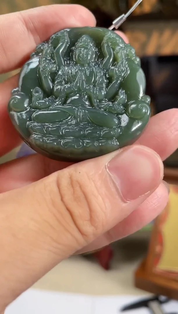 和田玉未镶嵌吊坠(不含链)多样性发货拍一发一