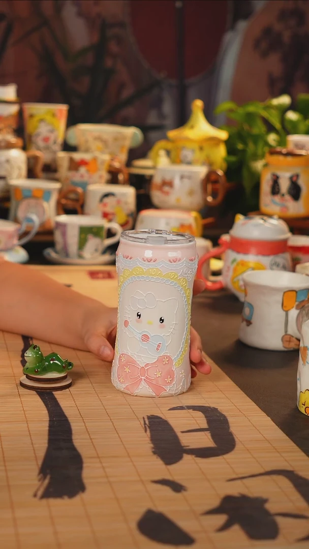 景德镇手工手绘杯