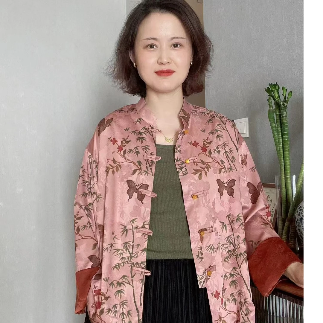 彩薇推荐  新中式蝴蝶飞飞国风上衣