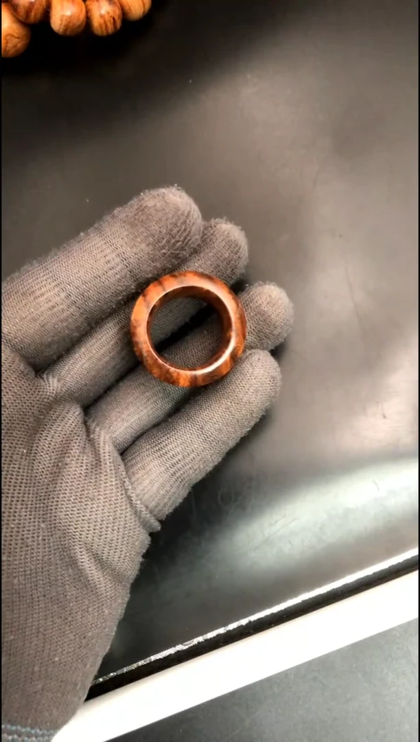 【闪购商品】黄花梨/降香黄檀把件海黄野油2.1扳指