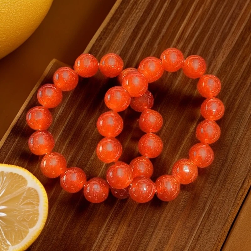 c78【臻尚出品】锋哥宠粉王炸款精美牛血红手串-随机发一