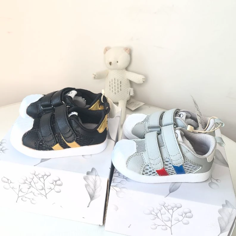 0422米乐熊夏季男女宝鞋子软底学步鞋儿童透气童鞋网面