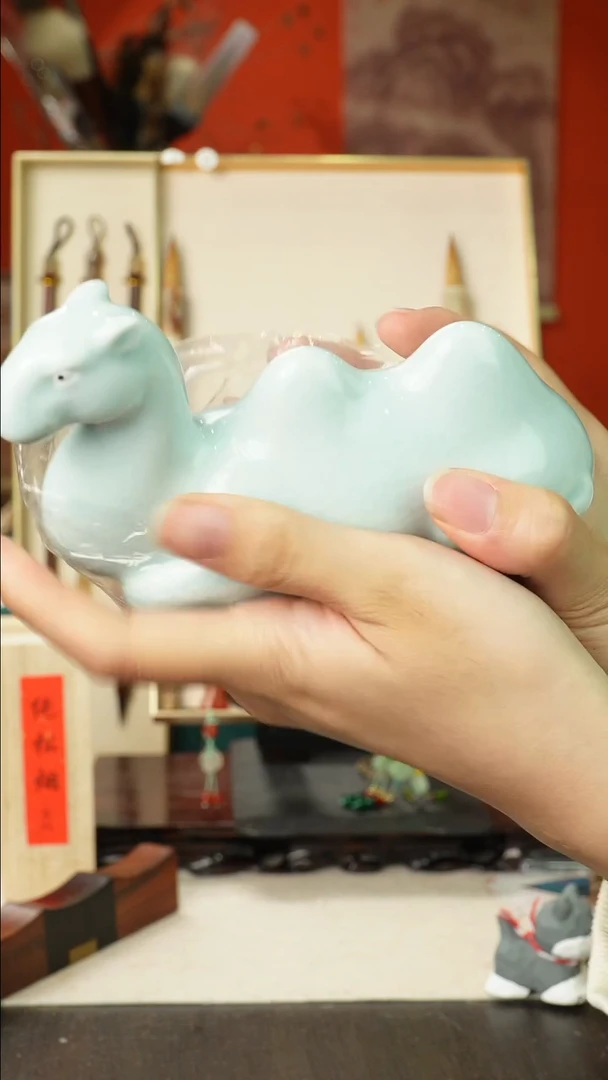 孤品高货毛笔链接 清水试笔 蘸墨不退