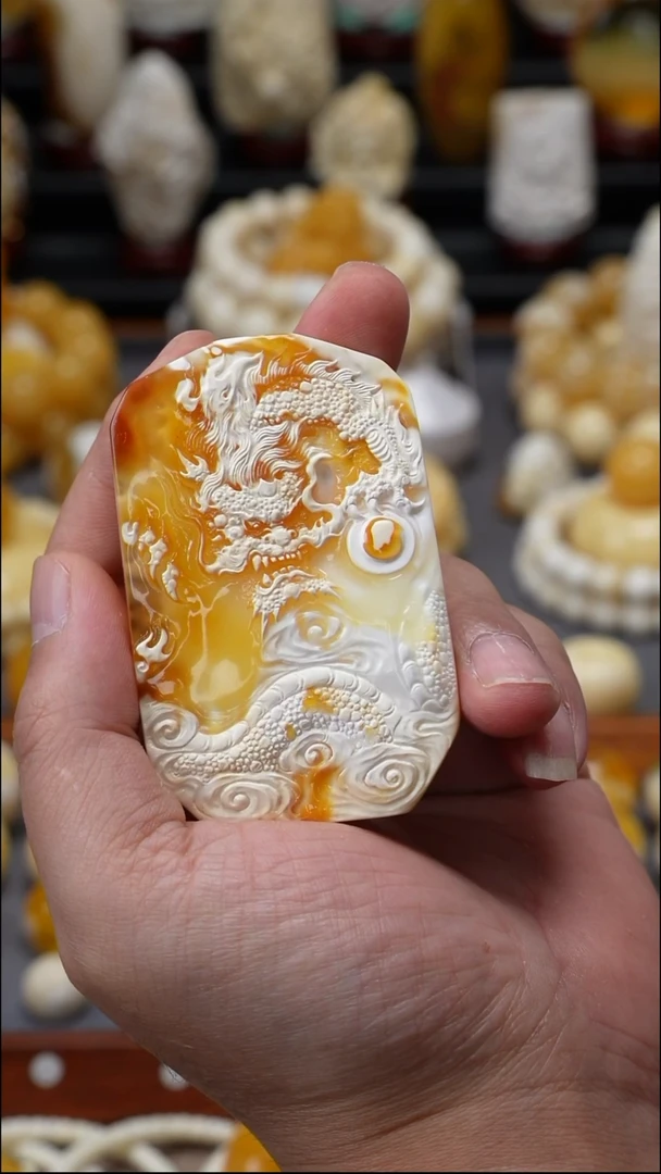 手链琥珀未镶嵌不**心原矿天然琥珀蜜蜡